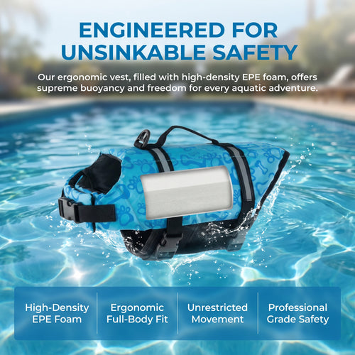 Dog Life Jacket – Swim Vest for Small & Large Dogs