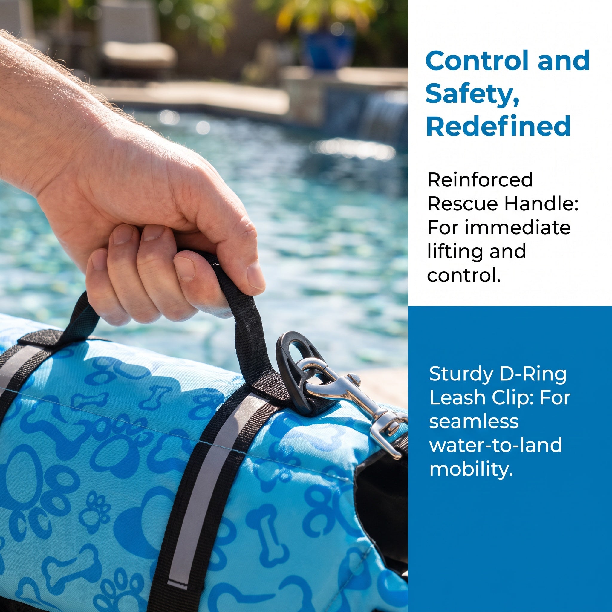 Dog Life Jacket – Swim Vest for Small & Large Dogs