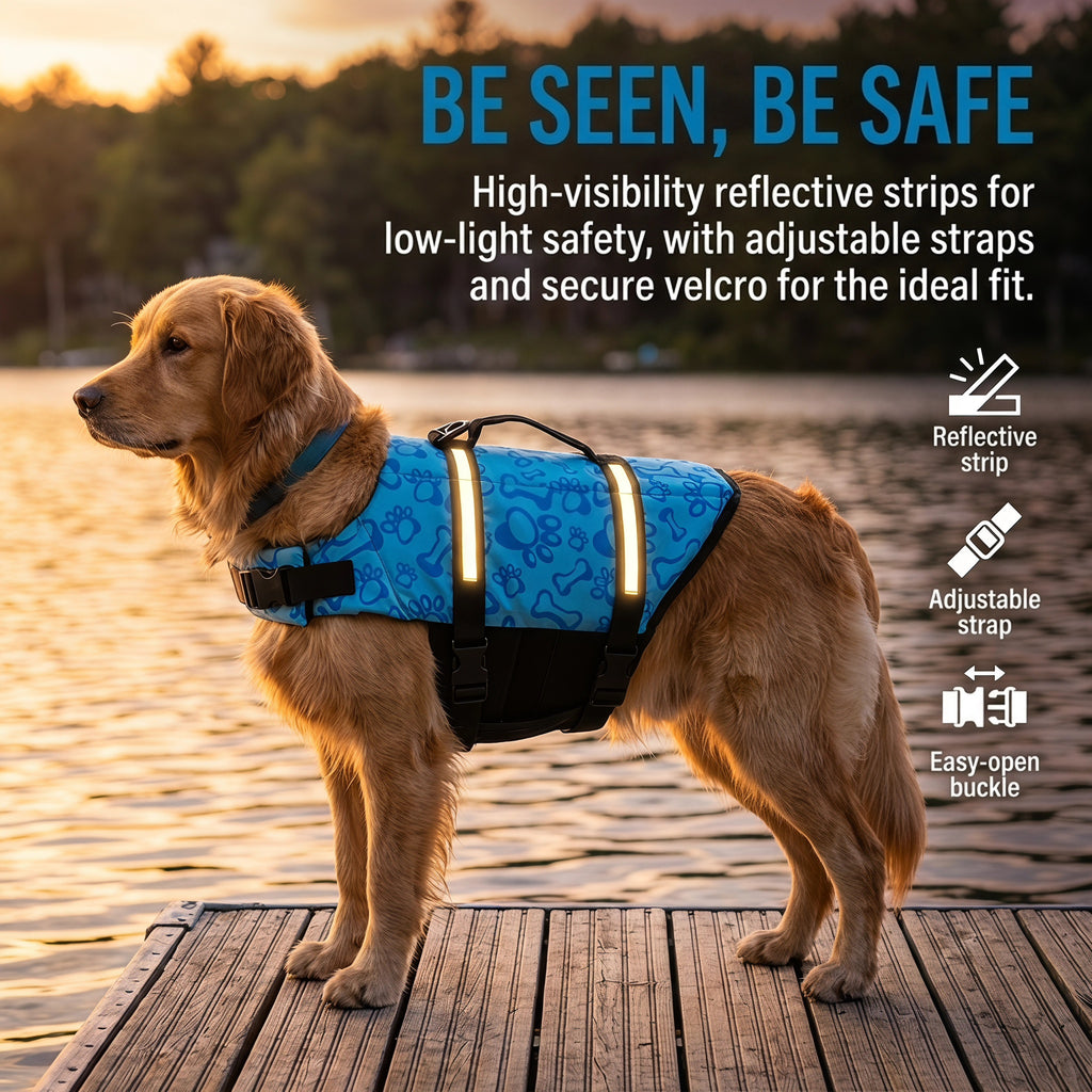 Dog Life Jacket – Swim Vest for Small & Large Dogs