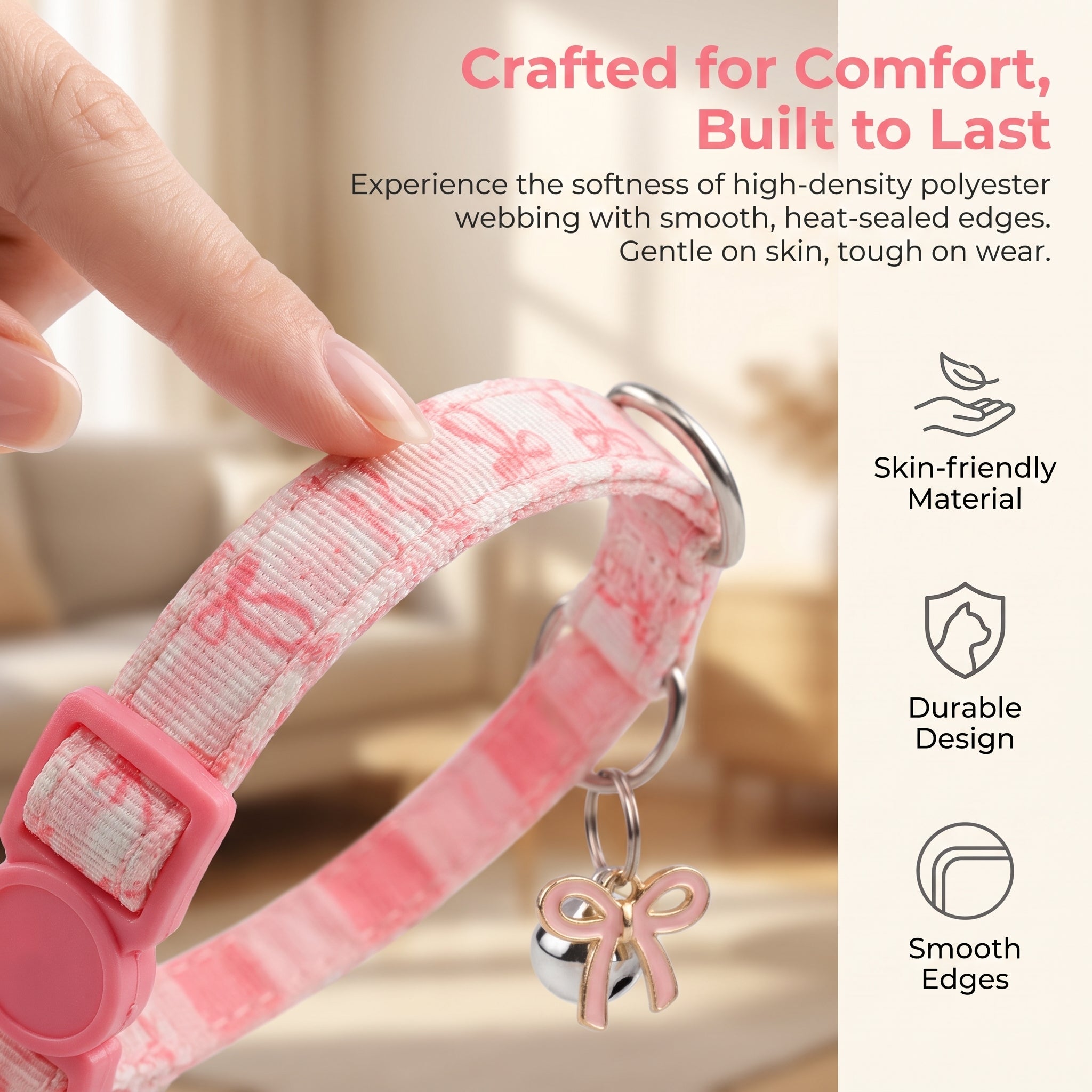 Breakaway Cat Collar – Cute Safety Buckle Design