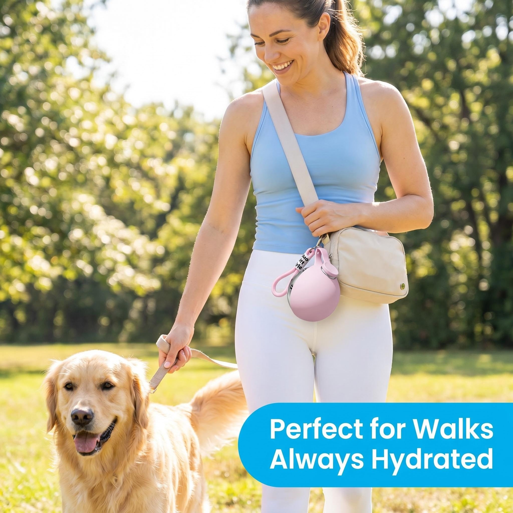 Portable Dog Water Bottle – Leak-Proof Travel Dispenser