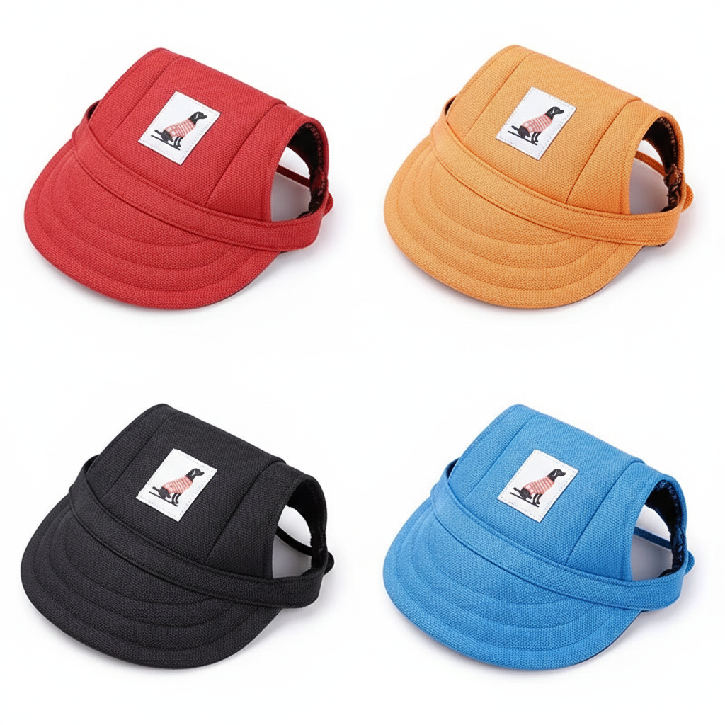 Four color dog baseball caps product overview
